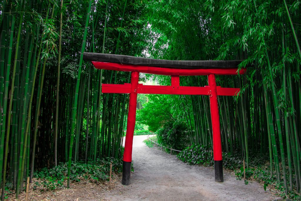 portail japonais de la bambouseraie d'anduze