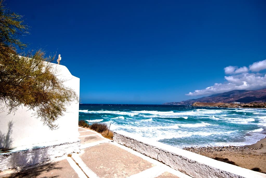 plage amiti Galini Naxos îles grècques