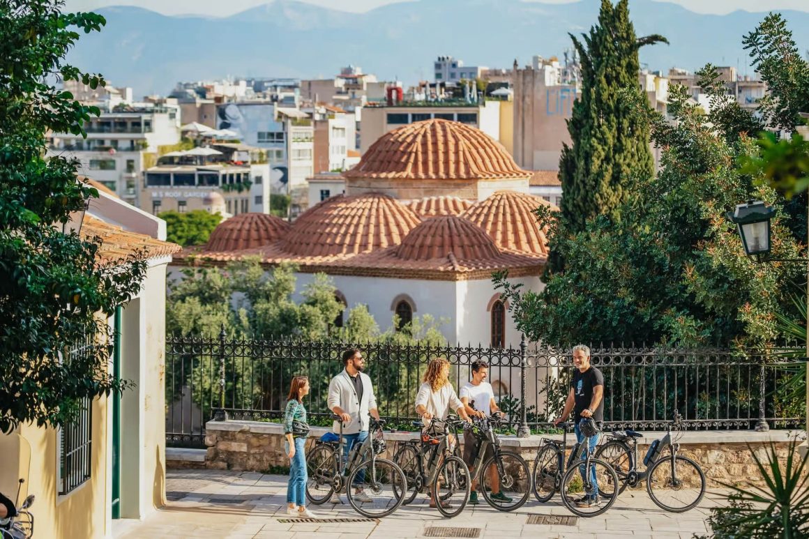 visite guidé d'athènes à vélo