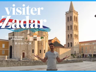 Visiter Zadar : vue panoramique de la vieille ville au bord de la mer Adriatique
