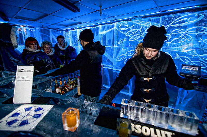 L'intérieur de l'icebar