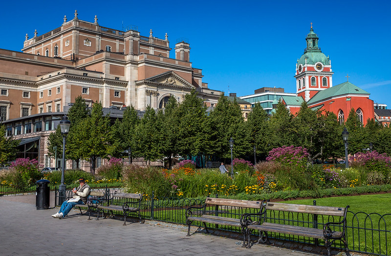 Le parc Kungsträdgården (king's garden)