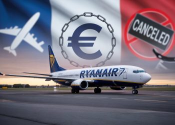 Ryanair taxes aériennes France, avion low-cost, voyage France