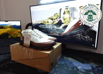 Test Tropicfeel Zenda Sneakers Mink White, chaussures de voyage polyvalentes pour ville et rando