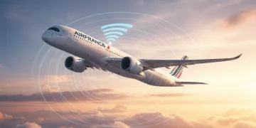 Wifi en avion avec Starlink sur un vol Air France