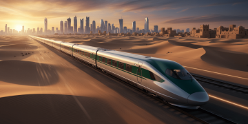 Train à grande vitesse similaire à celui prévu pour la ligne train Arabie Saoudite Qatar