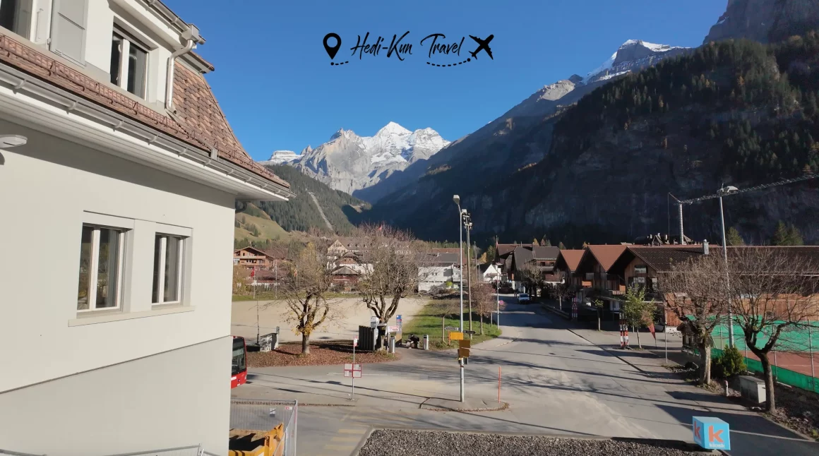 Gare de Kandersteg, point de départ pour visiter Oeschinensee et Blausee