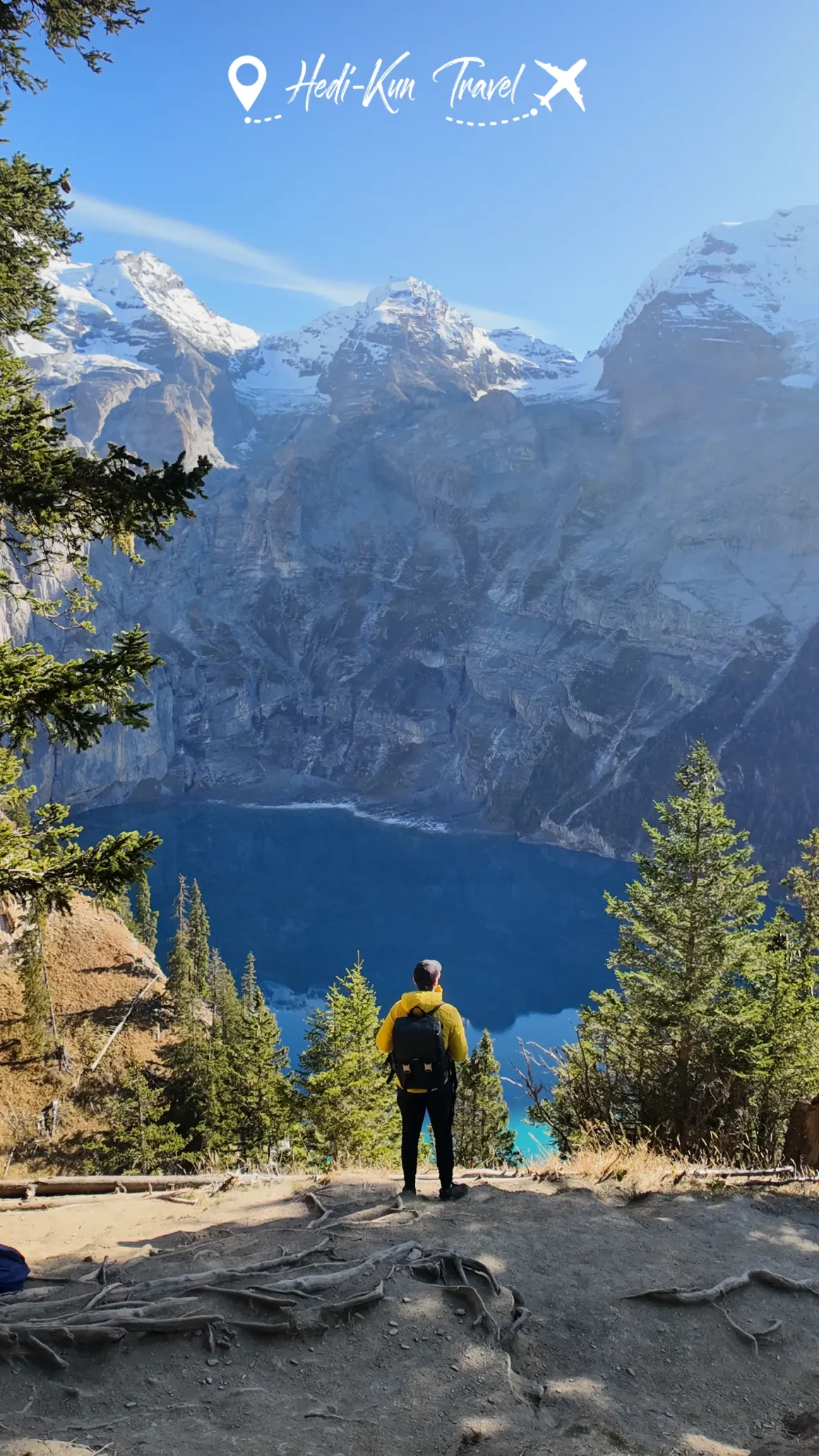 point de vue lac oeschinensee - hedi kun travel 
