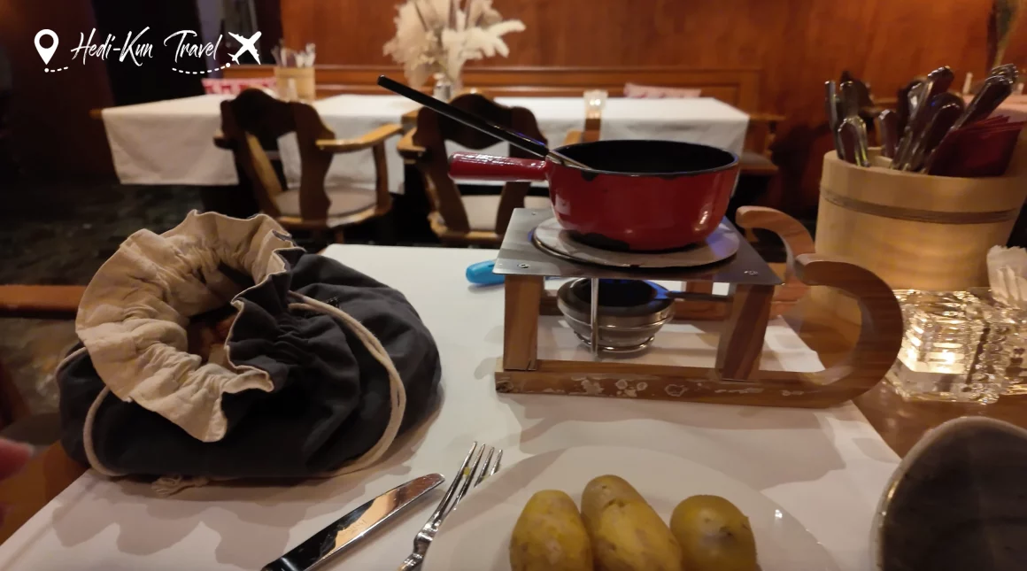 Restaurant de l’hôtel Chalet Adler à Kandersteg, adresse idéale après une journée à Oeschinensee