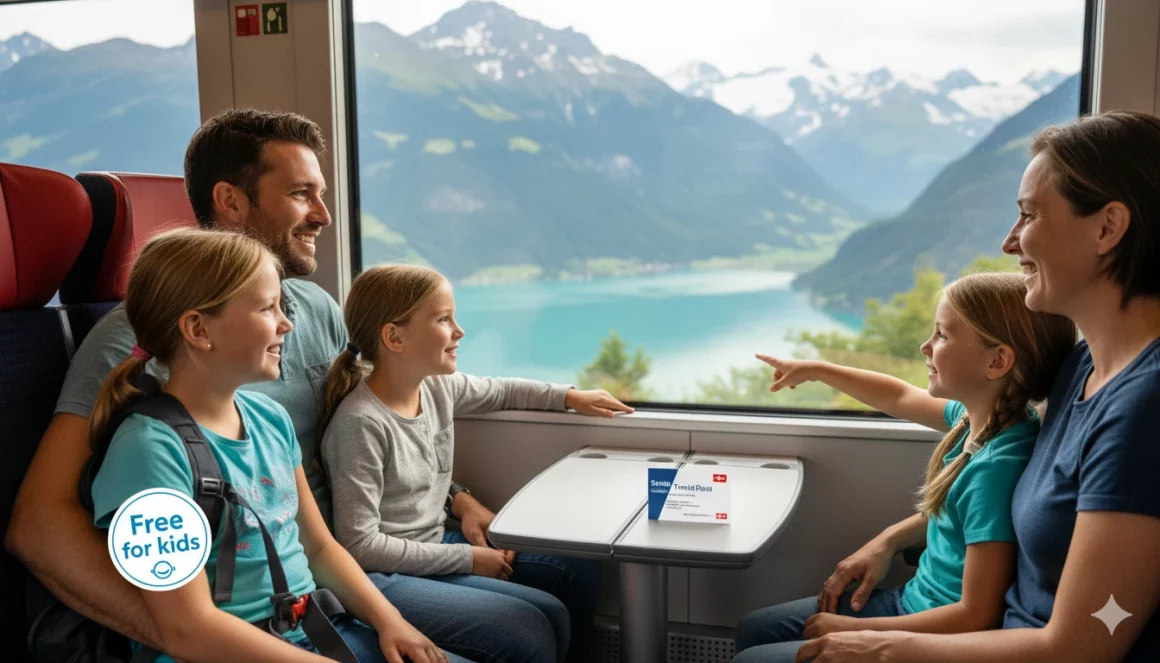 Swiss Travel Pass : voyager en famille avec les enfants qui voyagent gratuitement en Suisse